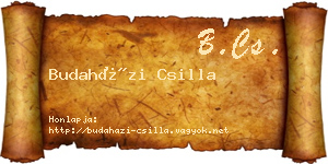 Budaházi Csilla névjegykártya