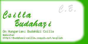 csilla budahazi business card
